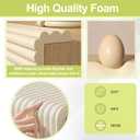 2 x Baby Proofing Wall Corner Protector,Edge Guard Corner Protector,6.56ft Thinken Soft Corner Protectors Pre-Taped Soft Rubber Foam Edge Cushion for Furniture (Brown-L, 6.56Ft x 7.8" W x 0.47" Th)
