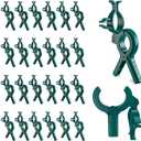 C7 C9 Christmas Lights Spring Clips,50Pcs Universal Clips Accommodate with E12 E17 Base & Mini lights & Wire for Christmas String Lights Outdoor, Perfect for Outside Gutter Roofline Railing Fence (50packs)