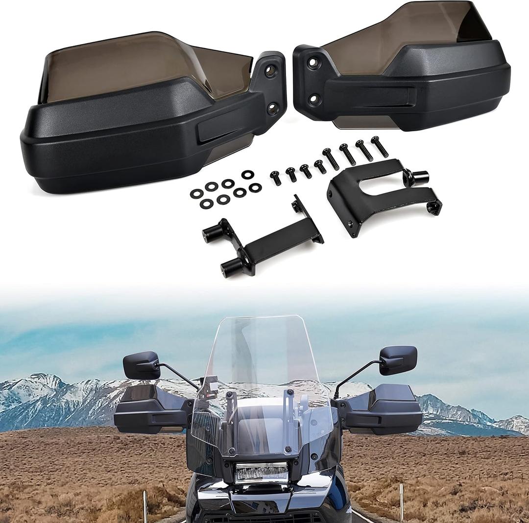 Handguards Protector for Pan America 1250, Smoked New Upgrade Wind Protection Hand Guards Hand Shield Protector Kit for Harley Pan America 1250/1250 Special 2021-2024(2PCS)