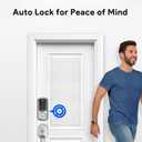 Keyless Entry Door Lock Deadbolt with Handle Set, Smart Front Door Lock Set, Keyless Entry Keypad Deadbolt, Electronic Keypad Deadbolt Lock with Alexa (Silver)