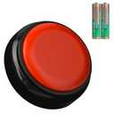 Red Record Buttons Recordable Button 30 Second Recording Buttons for Classroom Encouragement Words Desk Learning Record Daily Task 2 PC