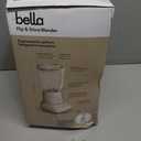 bella 10 Speed Countertop Blender, Juicer & Smoothie Maker, Fits-anywhere Kitchenware, Slim Flip & Store Design, Dishwasher Safe 48oz Capacity Pitcher & Lid, Stainless Steel Blade, 450 Watt, Oatmilk