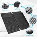 Portable Wheelchair Ramp Black 2FT 800 lbs Non-Slip Threshold Ramps Handicaps Ramps Aluminum Folding Ramps Wheel Chair Ramp for Home Steps Doorways Stairs Scooter 24" Lx 29.2" Wx2H