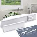 Flamorrow Window Vent Kit with Outdoor Vent Cover Fit for 3" and 4" HoseAdjustable Window Vent Seal Panels for Exhaust Ventilation Duct of Laser Engraver/3D Printer Enclosure, Dryer, Grow Tent