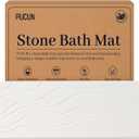 PUCUN Stone Bath Mat Diatomaceous Earth Non-Slip Shower Mat, Quick Drying Diatomite Bath Stone Mat for Bathroom Floor -Super Absorbent, Natural, Easy to Clean(24 * 16 White)