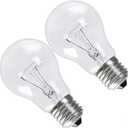 A19 Clear Incandescent Rough Service Light Bulb, 100 Watt Incandescent Light Bulbs, A19 100 WATT Bulbs  2700K Soft White, E26 Medium Base, 110-130V (2 Pack)