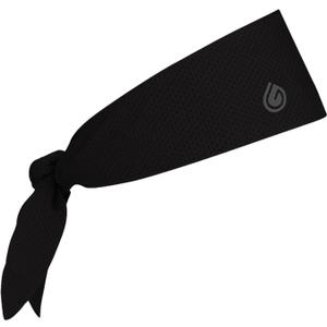 Gymwrap 2.0 by Gymwrap - Sweat-Wicking Workout Headband for Women & Men - Adjustable Headband for Sports, Running & Outdoors (Black)