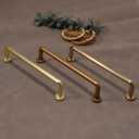 10 Pack 3 inch(76mm) Antique Brass Kitchen Cabinet Handles and Pulls - Vintage Drawer Handles - Aged Gold Bronze Finish - Cabinet Hardware