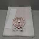 vpu 30X/1X Wall Mounted Magnifying Makeup Mirror with Power Suction Cup, Rechargeable Double Sided Regular HD/Magnification 3 Color Modes Adjustable Brightness Mirror with Lights for Bathroom, Travel (Rose Gold)