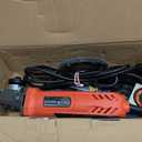 7.5Amp 4-1/2 Inch 12000 RPM Angle Grinder with 2 Guards, 3 Cutting Wheels, 3 Discs, Non-Slip Handle and Carbon Brush for Metal and Wood (Constant-Speed, Red)