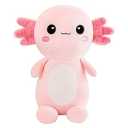 Cute Axolotl Stuffed Animal Salamander Plush, Soft Axolotl Plush Toy for Boys Girls Gifts for Gifts (pink, 13.8in/35cm)
