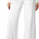 Sidefeel Women's Wide Leg Jeans High Waisted Stretchy Straight Leg Jeans Trendy Seamed Front Loose Denim Pants, Size 6