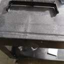 Broom and Dustpan Set for Home Long Handle (51" Length) Extendable Standing Dust Pan for Indoor Lobby Office Kitchen Cleaning (Black and Orange)