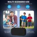 FANPL Case for Nintendo Switch 2 (2025) Accessories, Portable Hard Travel Cover with 10 Game Card Slots - Large Capacity, Embossed Geometric Texture Design