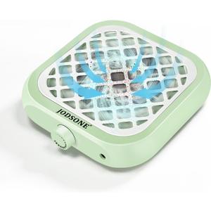 JODSONE 6000RPM Mini Nail Dust Collector Low Noise Powerful Suction Portable Nail Salon with 30 Filters (Light Green)