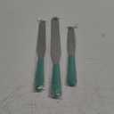 U-Taste Cake Icing Spatulas Set: Straight Decorating Frosting Knife with 6", 8", 10" Thinner Stainless Steel Blade, Flexible Smoothing Spreading Tools with Comfortable PP Handle for Cream (Aqua Sky)