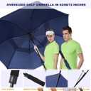 Golf Umbrella Large 54/62/68/72 Inch, Extra Large Oversize Double Canopy Vented Windproof Waterproof Umbrella, Automatic Open Golf Umbrella for Men and Women and Family.