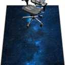 Chair Mat for Hardwood Floor,48"*60" Under Desk Mat for Rolling Computer Chair &Low Pile Carpet Floor,Anti-Slip Floor Protector for Home Office Blue Starry Sky