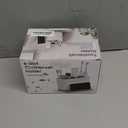 Toothbrush Holders for Bathrooms, Adjustable 6 Slots Electric Toothbrush and Toothpaste Holder, Cord-Friendly Detachable Bathroom Countertop Organizer with Front Ledge for Phone and Ring Holder (Grey and White)