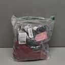 3 Pack Women's Oversized Nursing Tops Waffle Knit V Neck Breastfeeding Long Sleeve Shirts Hidden Zipper Sweatshirt (X-Large, Wine Red, Navy Blue, Black)