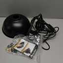 Plug in Pendant Light, 15FT Hanging Lights with Plug in Cord, On/Off Switch, Industrial Pendant Light with Plug in Cord, Metal Hanging Lamps for Living Room, Kitchen, Dining Room, Bedroom (Black)