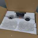 VONLUCE Bathroom Vanity Light, 2 Light Bathroom Light Fixture Over Mirror, Bathroom Wall Lamp with Clear Glass, Modern Black Vanity Lighting fixtures for Bathroom, Bedroom, Hallway