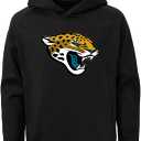 Outerstuff NFL Kids Youth 8-20 Official Team Color Polyester Performance Football Primary Logo Pullover Sweatshirt Hoodie (14-16, Jacksonville Jaguars)