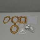 ERESGREAT Mini gold frames Mini frame Small Picture Frames Magnetic Picture Frames for Refrigerator Vintage Picture frames Antique Vintage gold frame Jewelry Display Photo Frame Christmas Decor(4pcs，Gold)