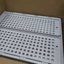 SNSLXH 5 Pack Stackable Closet Storage Basket, Multifunctional & Foldable Closet Organizer for Bathroom Kitchen Laundry Room Wardrobe Storage, Space-Saving Clothes Storage Drawer Organizer, White