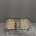 Davivy 18.3"13" Nordic Marbling Rectangle Bathroom Vessel Sink with Pop Up Drain,Ceramic Vessel Sinks,Bathroom Sinks Above Counter,Rectangle Vessel Sink for Bathroom