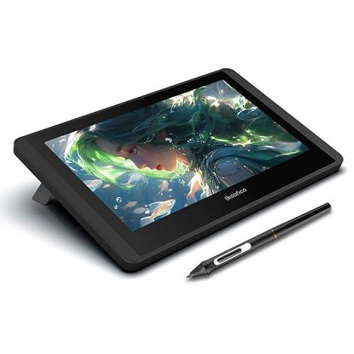 Bisofice 12HD-A Graphics Tablet with Professional Screen, 11.6 inch 1920×1080 HD Display, with Battery-Free Stylus, for Digital Drawing and Photo Editing, Support Windows and Mac (Black)