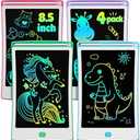 Magic Jimmy 4 Pack LCD Writing Tablet, 8.5 Inch Colorful Toddlers Drawing Tablet for Kids, Creative Doodle Board Drawing Pad, Toy Birthday Gift for 3-6 Year Old Girls Boys