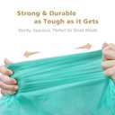 AYOTEE Compostable Trash Bags 4 Gallon Drawstring Trash Bags,100 Counts Ultra Strong Unscented Garbage Bag Small TrashBags Waste Basket Liners for Bathroom, Kitchen, Car, Pet