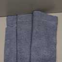 ZeeMart Basic Linen Textured Table Cloth, 52 x 70 Inch Dusty Blue, Farmhouse Style Rust Rectangle Tablecloth, Wrinkle Resistant Washable Heavy Weight TableCloths