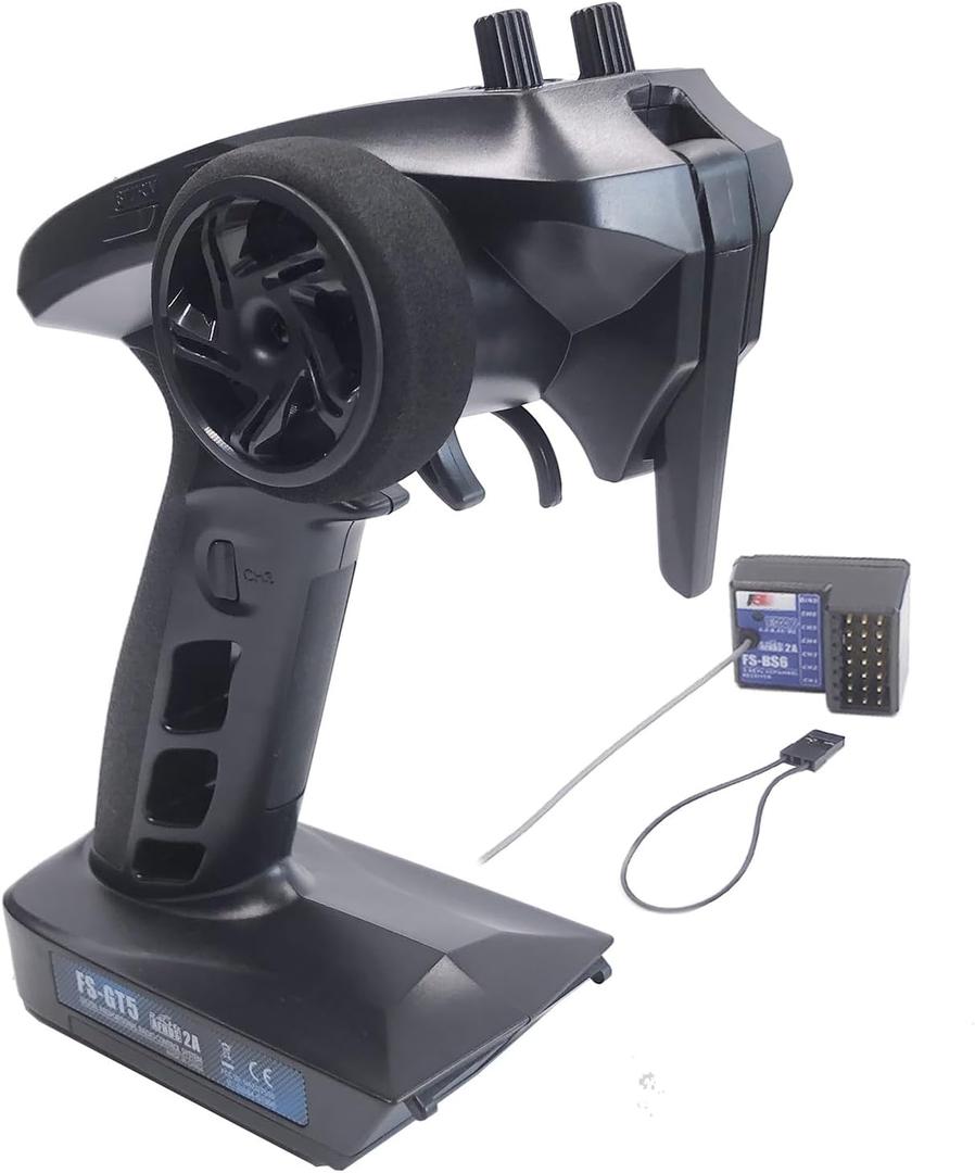 FS-GT5 6 Channels RC Transmitter and FS-BS6 Gyro Receiver 2.4GHz Fly AFHDS2A Sky Radio Control System for RC Car Boat