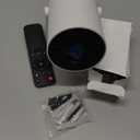 Mini Projector with WiFi and Bluetooth, Support 4K 170 ANSI Auto Keystone Correction, 5W Soundbase Speaker, 210 Rotatable Portable Projector, 25"-110" Screen Video Projector for Smartphone/Laptop (HY300Ultra)