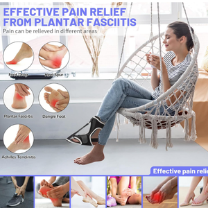 Plantar Fasciitis Night Splint: 2 Pack Plantar Fasciitis Brace for Women Men with Arch Support - Dual Effective Plantar Fasciitis Relief Achilles Tendonitis Foot Drop Heel Pain Black, One Size