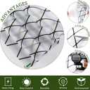 VELIMAX Frosted Black Lattice Window Film Static Cling Window Privacy Films Decorative Glass Vinyl Film for Windows Removable Sun Blocking Anti-UV 29.5x78.7 inches
