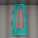 Logitech MK250 Bluetooth Wireless Mouse and Keyboard Combo: Fast & Easy Connectivity, Compact Wireless Keyboard, Ambidextrous Mouse, Durable Build - Windows/MacOS - Rose