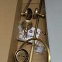 4 Piece Antique Brass Gold Bathroom Accessories Set - 24 Towel Holder, Antique Bar Brass Bath Accessories - Wall Mounted Bathroom Hardware Accessory Set (4 Pack Single)