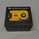 Underwater Camera, 2.7K 56MP 33FT Waterproof Digital Camera with 6X Optical Zoom & 4X Digital Zoom 2.8" IPS Screen, Ideal for Snorkeling, Swimming and Outdoor Adventures with 32G Card (Ginger)