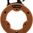 Southwire Fish Tape Tool - Durable 1/8-Inch Tempered Spring Steel for Efficient Wire Pulling - High-Impact Case - Ergonomic Handle - Fast Rewind Design - 25-Foot Length