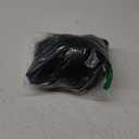 Saodimallsu Women's Bell Long Sleeve Knit Dress Ruffle Bodycon Ribbed Cocktail Party Crew Neck Midi Sweater Dresses (Small, Black)