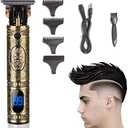 daydayone Beard Trimmer Hair Clippers for Men, Professional T-Blade Trimmer Cordless Rechargeable Hair Edgers Clippers Electric Beard Shaver with LED Display