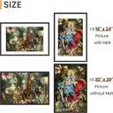 Upsimples 20x30 Poster Frame, Display Pictures 16x24 with Mat or 20 x 30 Without, Wall Hanging Picture Frames, Black, 1 Pack