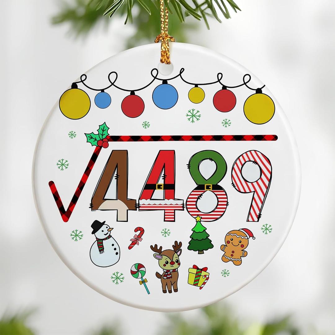 Six Seven Christmas Ornament, Funny 67 Meme Ornament, Six Seven Ornaments, Funny Christmas Ornaments 2025, Gen Alpha Humor, Gifts for Teen,Grandkid Gift, 67 Meme Gift, Stocking Stuffers for Teens
