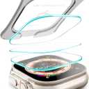 3 x Power Theory Designed for Apple Watch Ultra and Apple Watch Ultra 2 Screen Protector - Easy Install, Premium Full body Protection, Hard Bumper Case with Tempered Glass for iWatch (Black, 49mm)