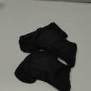 6 Pairs Non Binding Loose Fit Ankle Socks - Seamless Wide Thin Crew Socks with No Elastic Top for Men & Women, Plus (as shown in the pictures, Black)