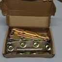 4 Set Bed Rail Brackets-Bed Frame Hardware for Wood Bed Frame Headboards Footboards - 5inch (Screws Included)