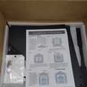 TQVAI Bread Box for Kitchen Countertop Large Corner Bread Loaf Storage Container Double Layer Wooden Bread Boxes Bin Farmhouse Pantry Shelf with Acrylic Window, Black